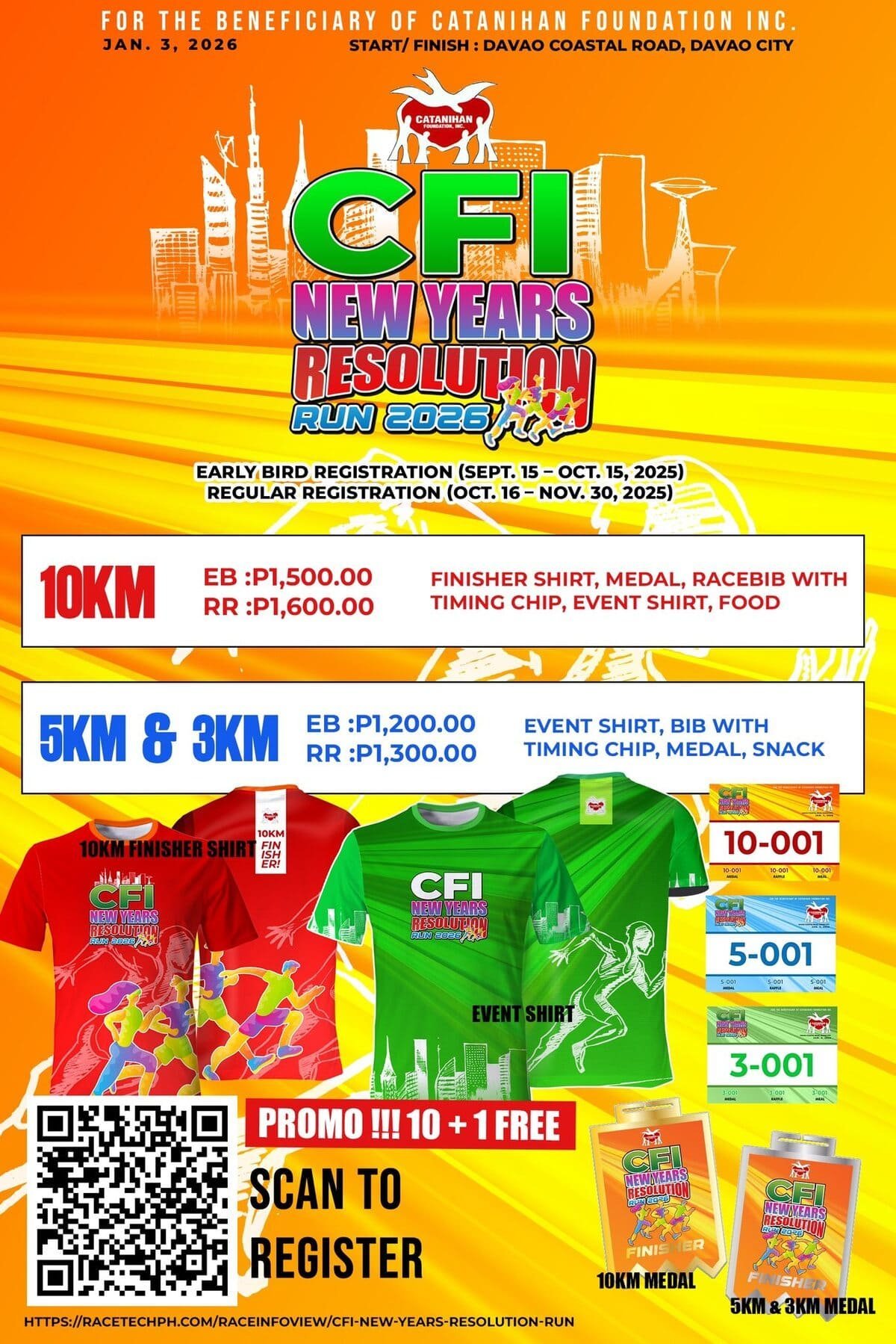CFI New Years Resolution Run 2026 poster