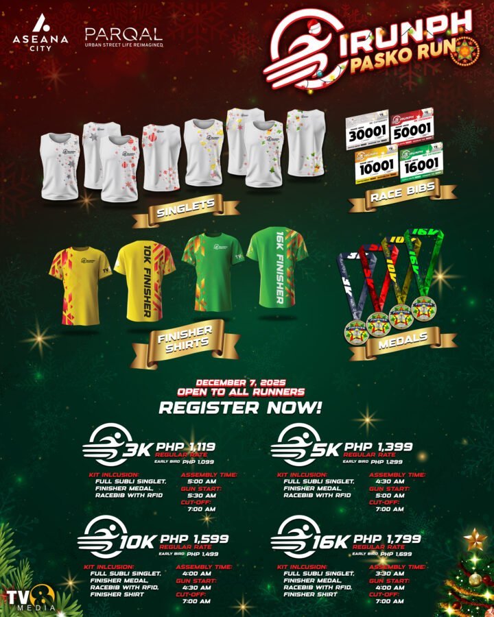 iRunPH Pasko Run 2025 poster