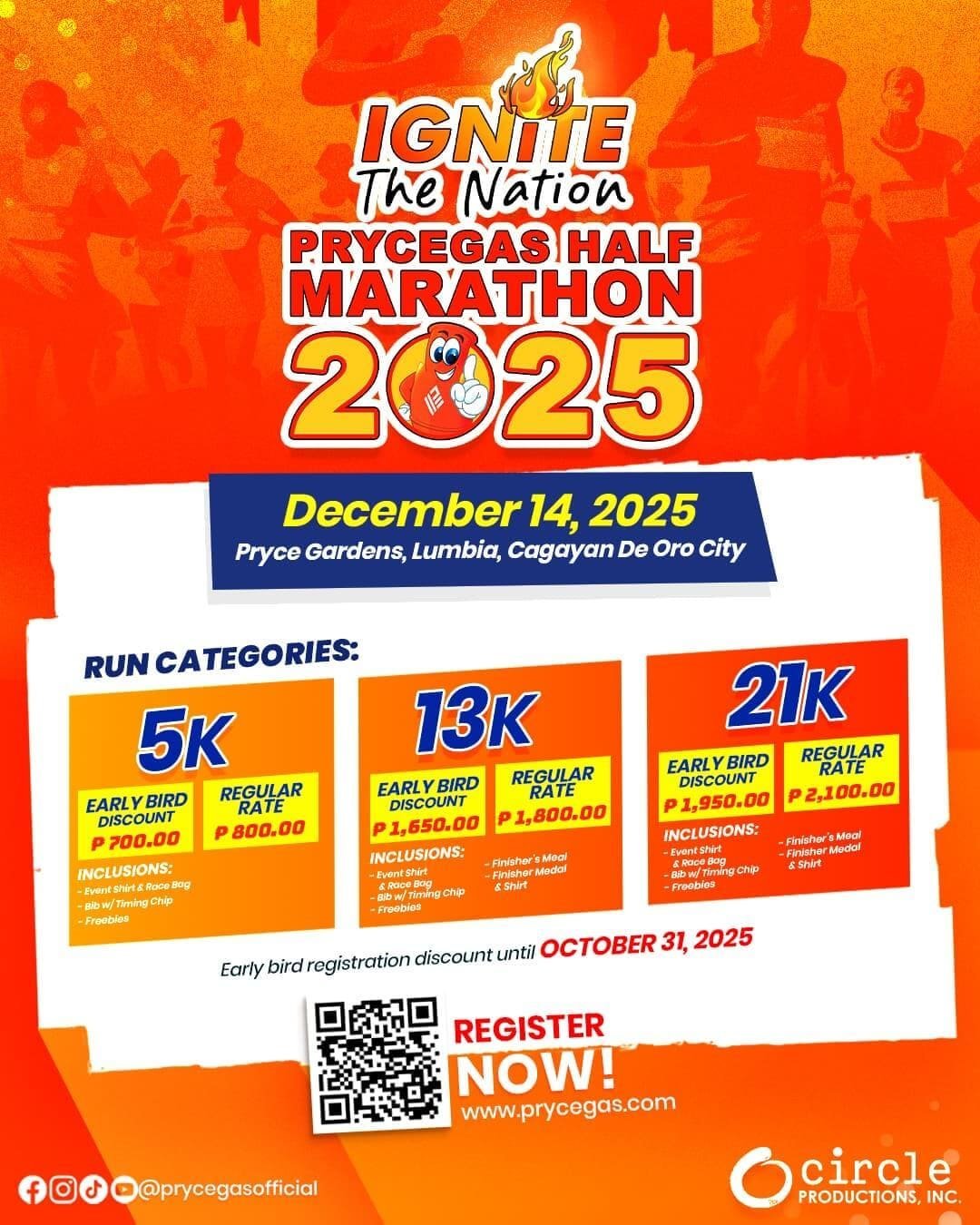 Prycegas Half Marathon 2025 poster