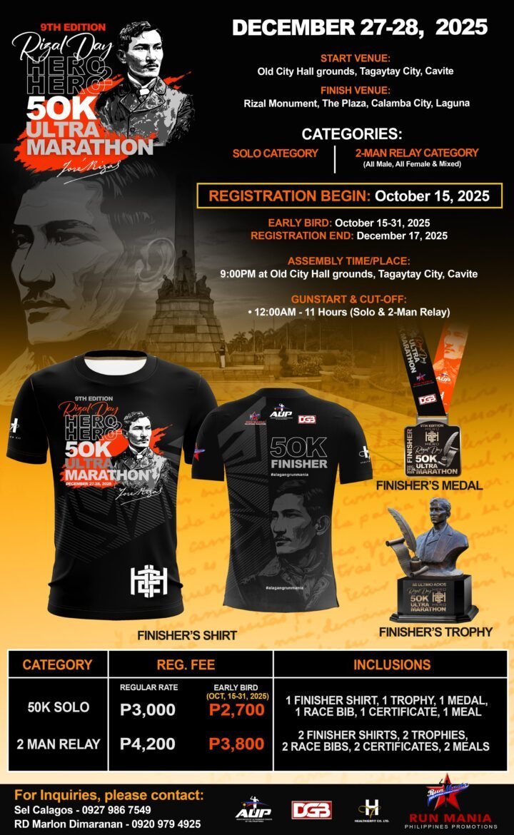 9th Edition Rizal Day HERO2HERO poster