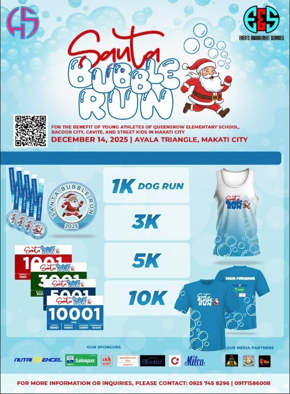 Santa Bubble Run 2025 poster