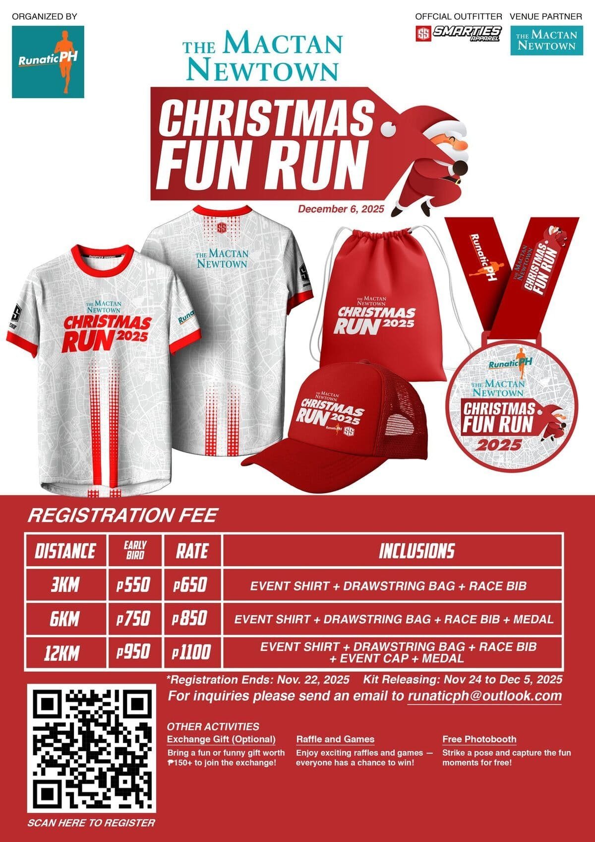 The Mactan Newtown Christmas Run 2025 poster
