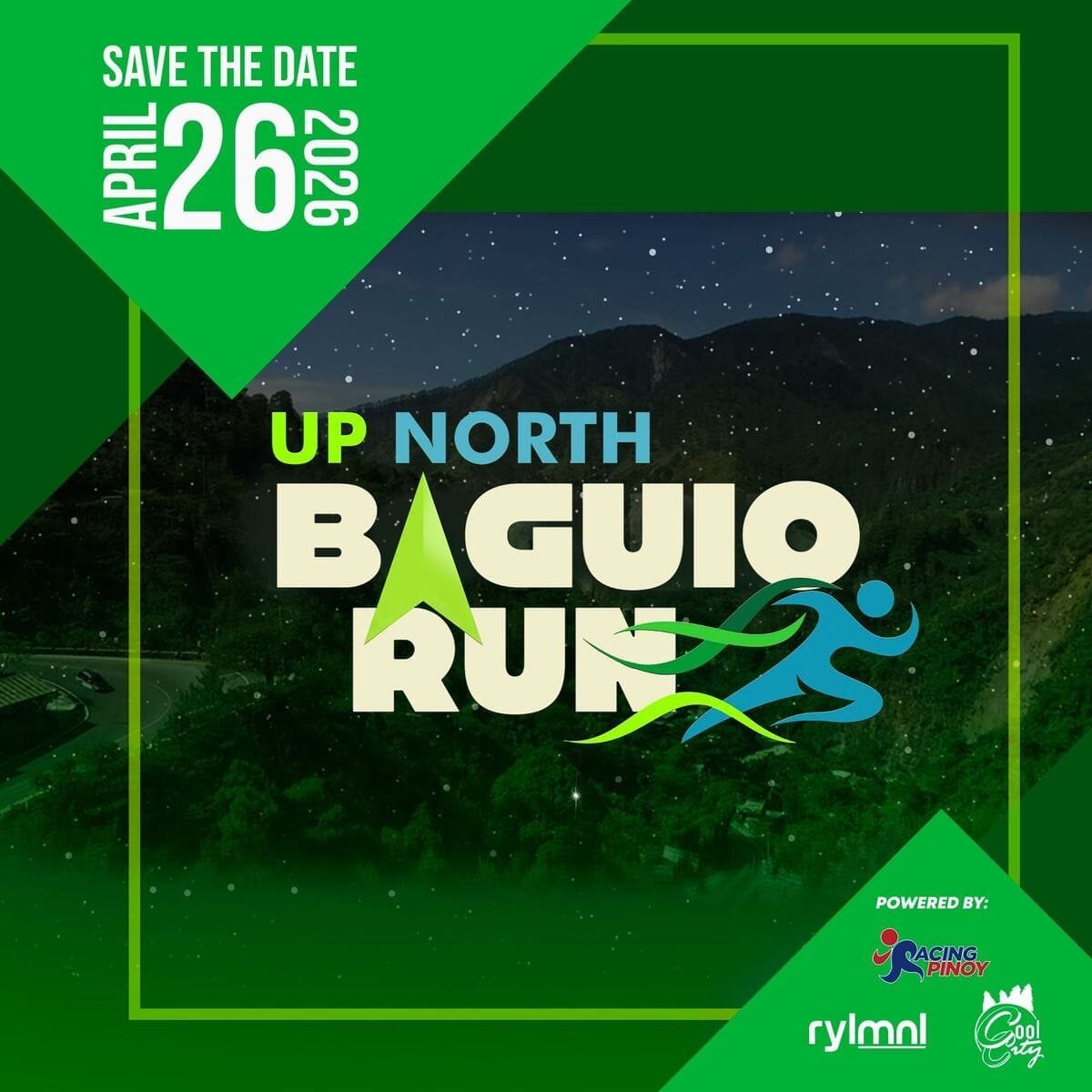 Up North Baguio Run 2026 poster