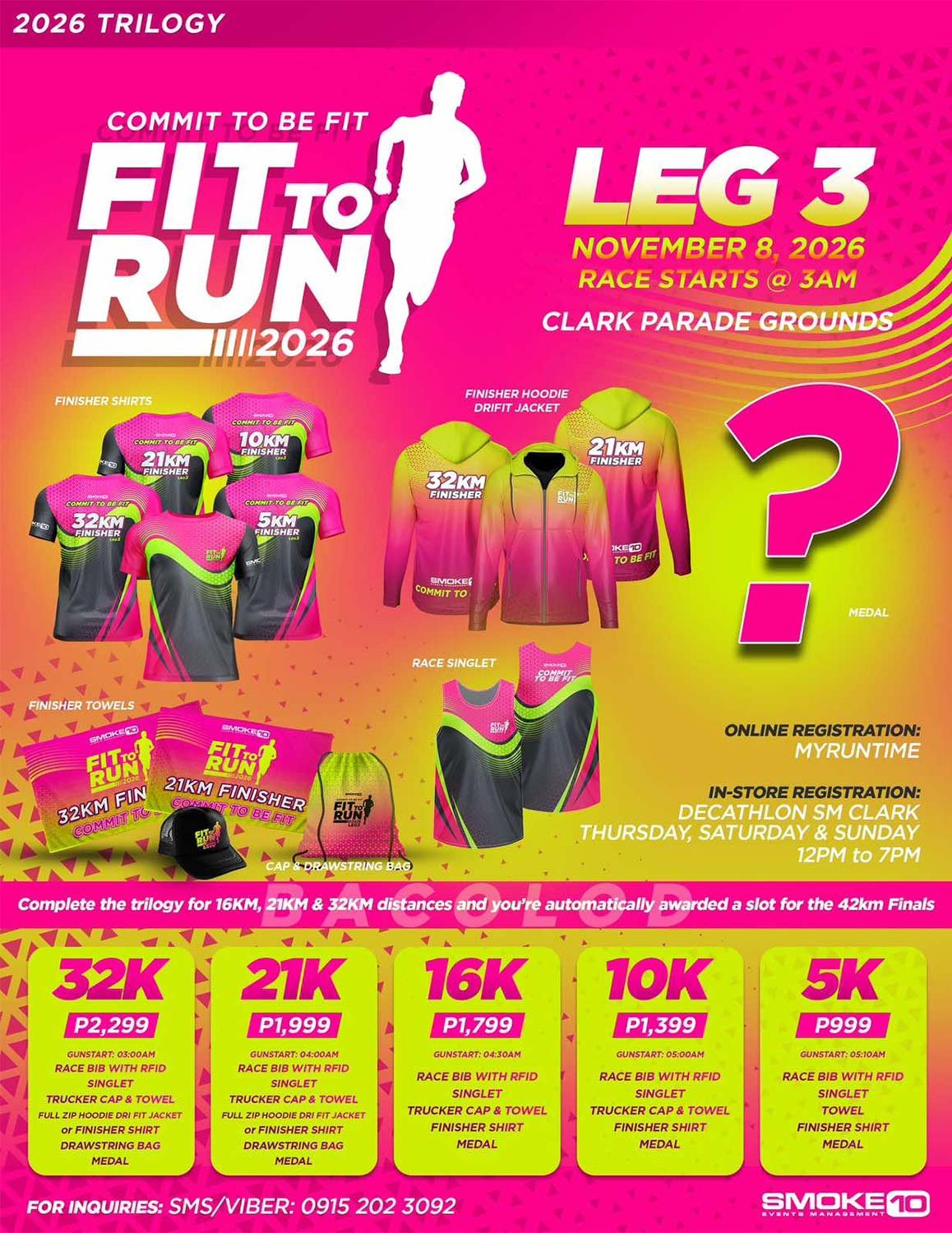 Fit To Run 2026 Leg 3 Clark poster