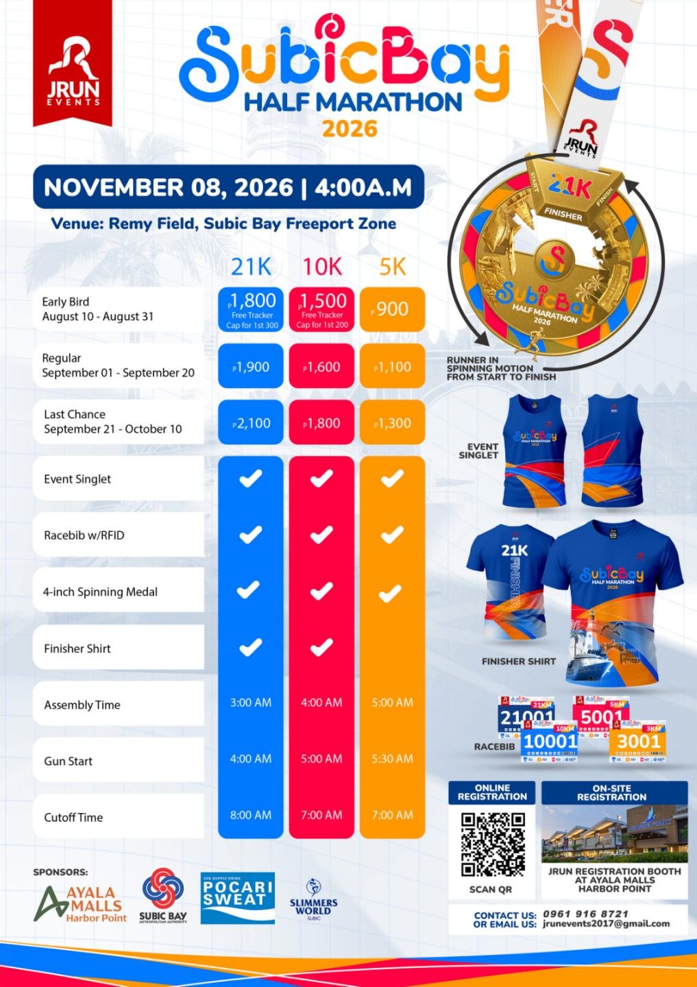 Subic Bay Half Marathon 2026 poster