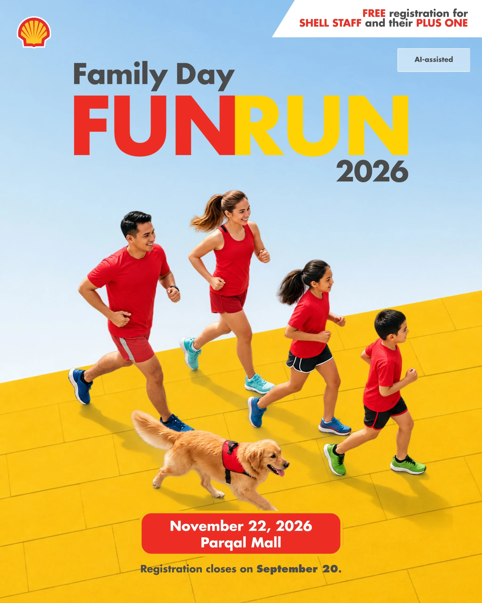 Family Day Fun Run 2026 poster