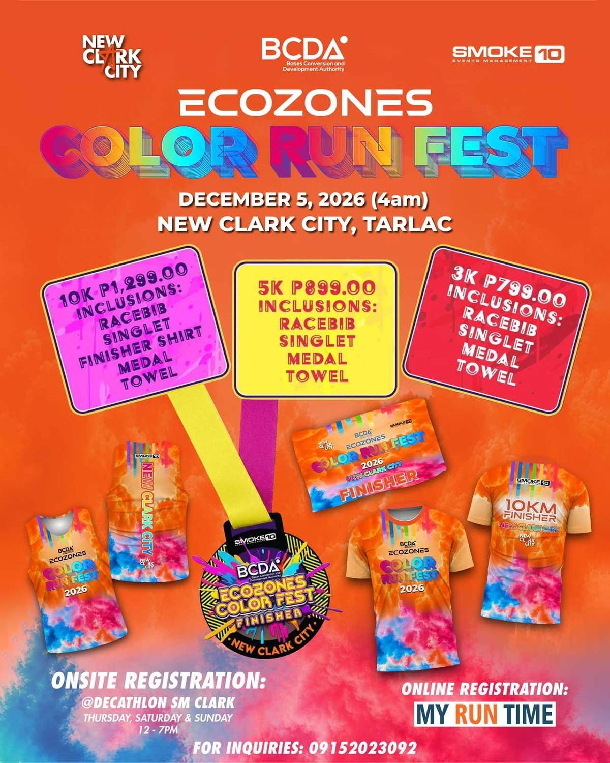 Ecozones Color Run Fest 2026 Leg 4 - Tarlac poster