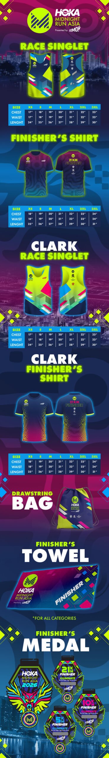 HOKA Midnight Run Asia 2026 – Clark poster