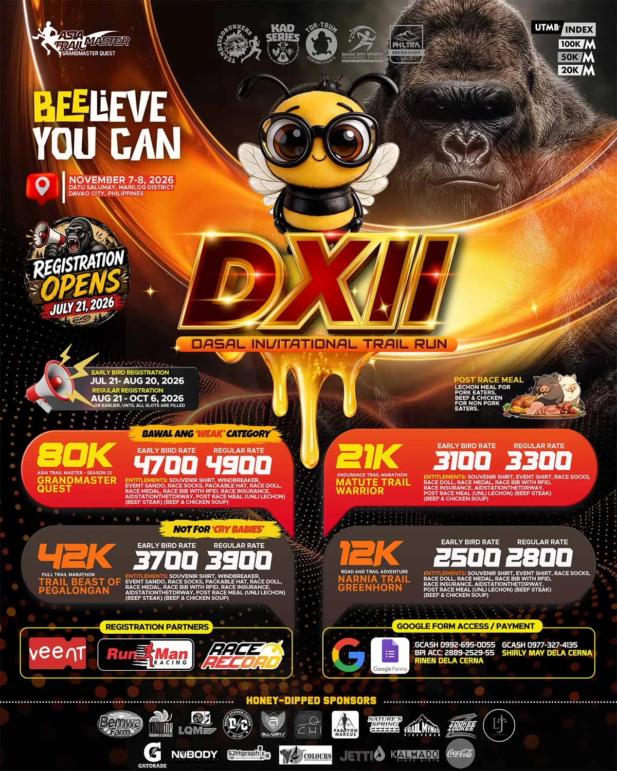 DXII Dasal Invitational Trail Run 2026 poster