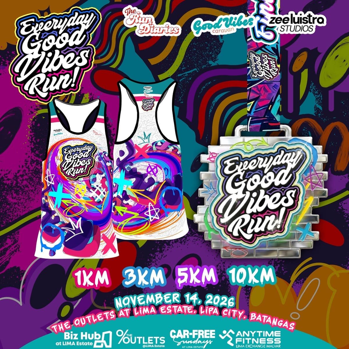 Everyday, Good Vibes Run 2026 poster