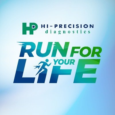 Hi Precision Diagnostics - Run for Your Life 2026 poster