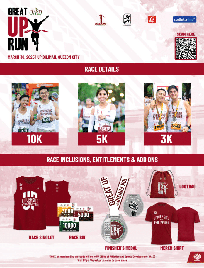 The Great UP Run 2025 poster