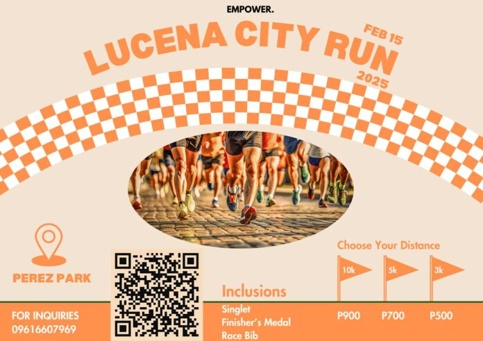 Lucena City Run 2025 poster