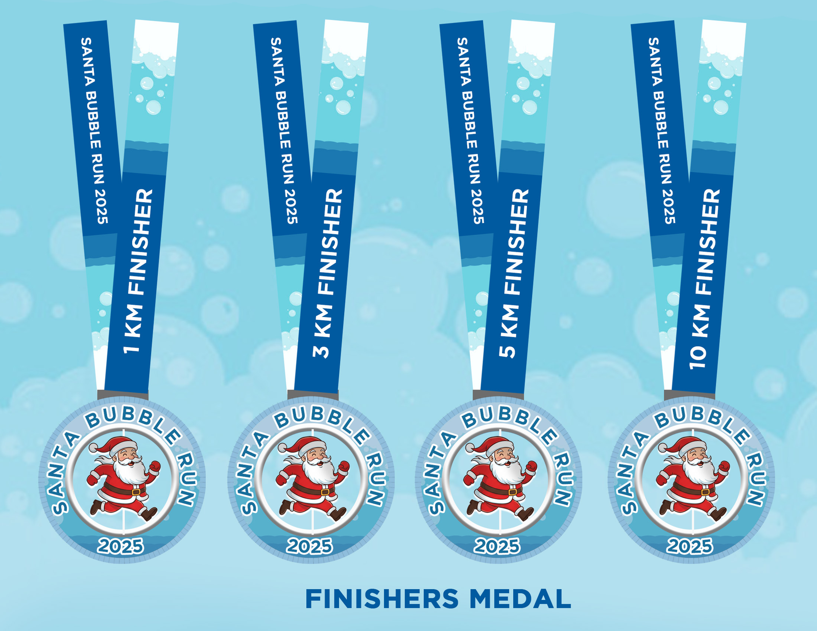 Santa Bubble Run 2025