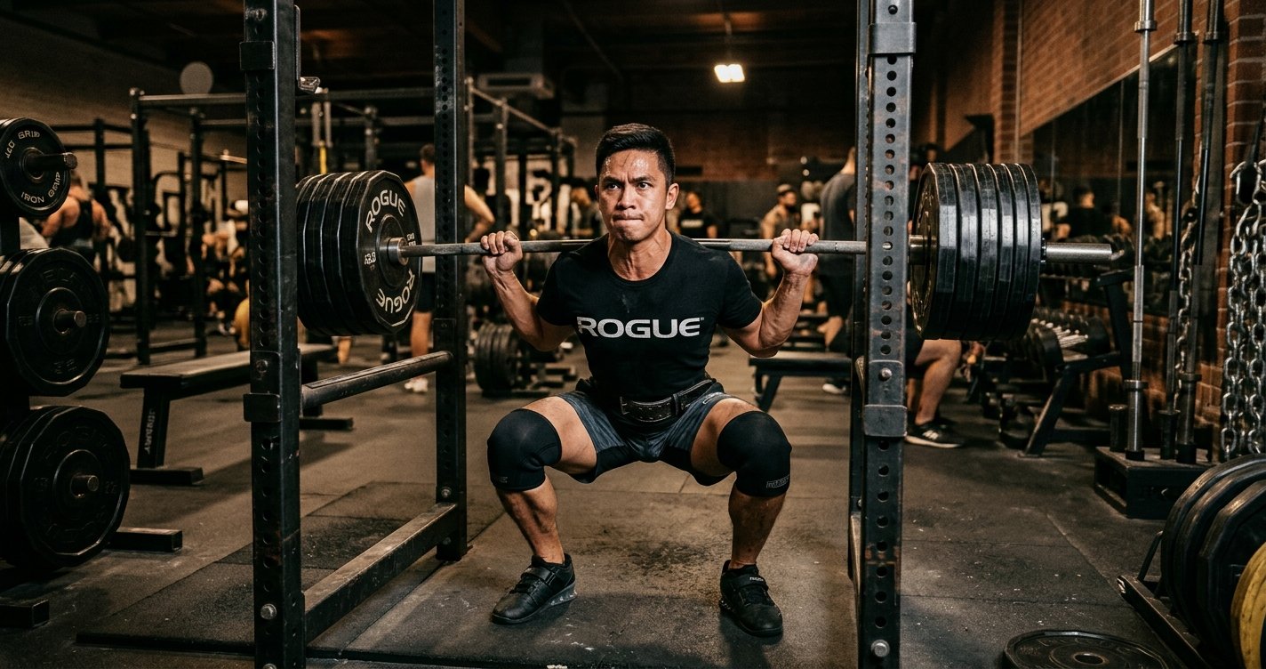 Beginner working out at home with an online fitness coach in the Philippines