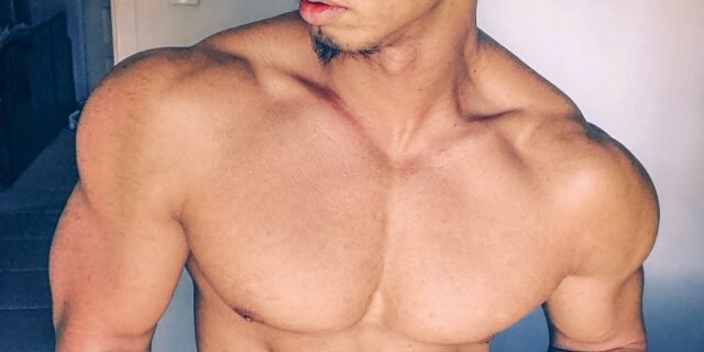 Coach Jeff Alagar as a physique athlete in 2018