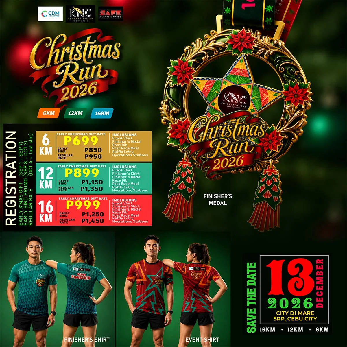 KNC Christmas Run 2026 poster