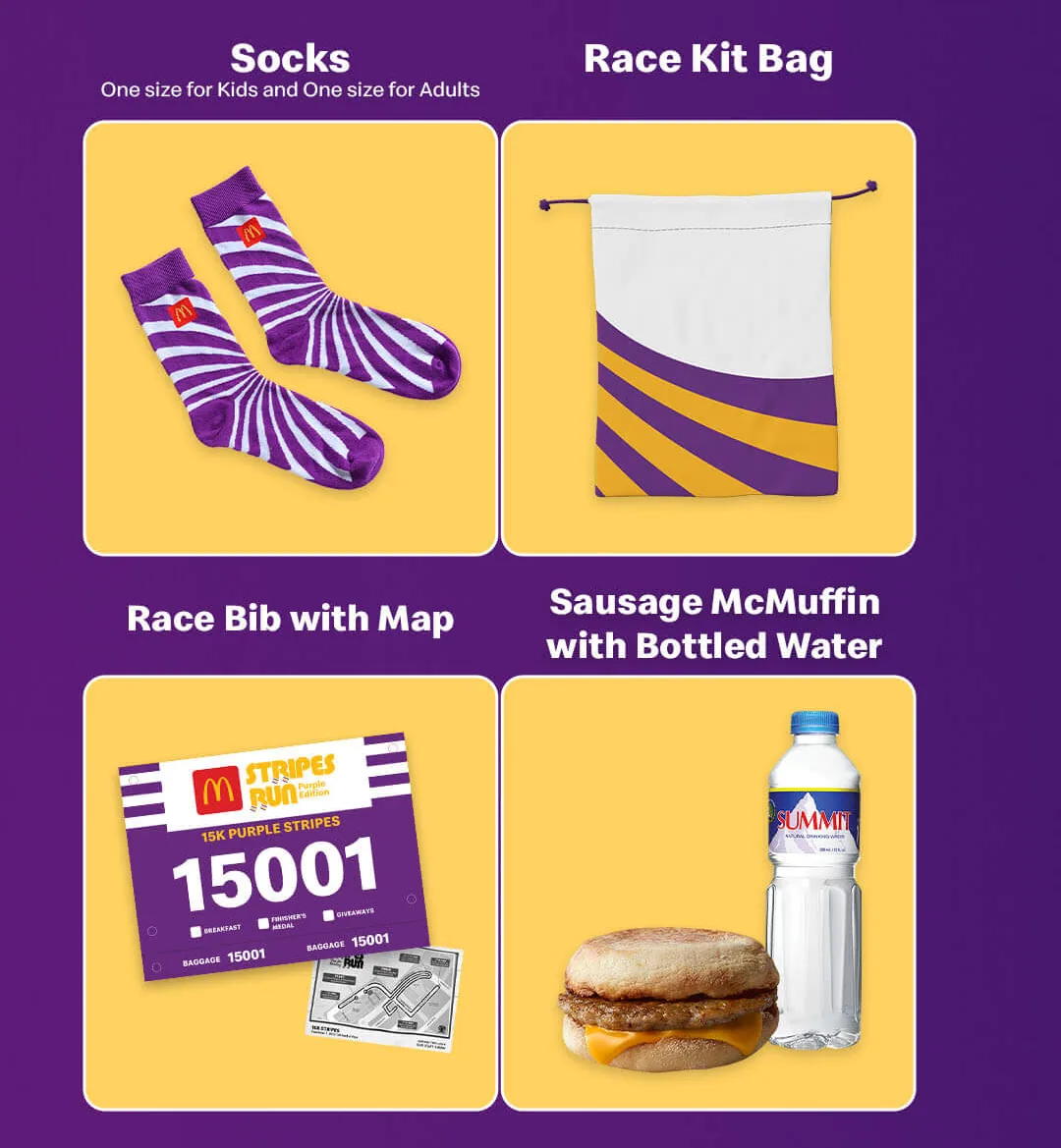 McDonald's Stripes Run (Clark) 2026 Race Bib