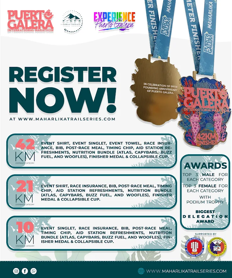 Puerto Galera International Marathon 2026 poster