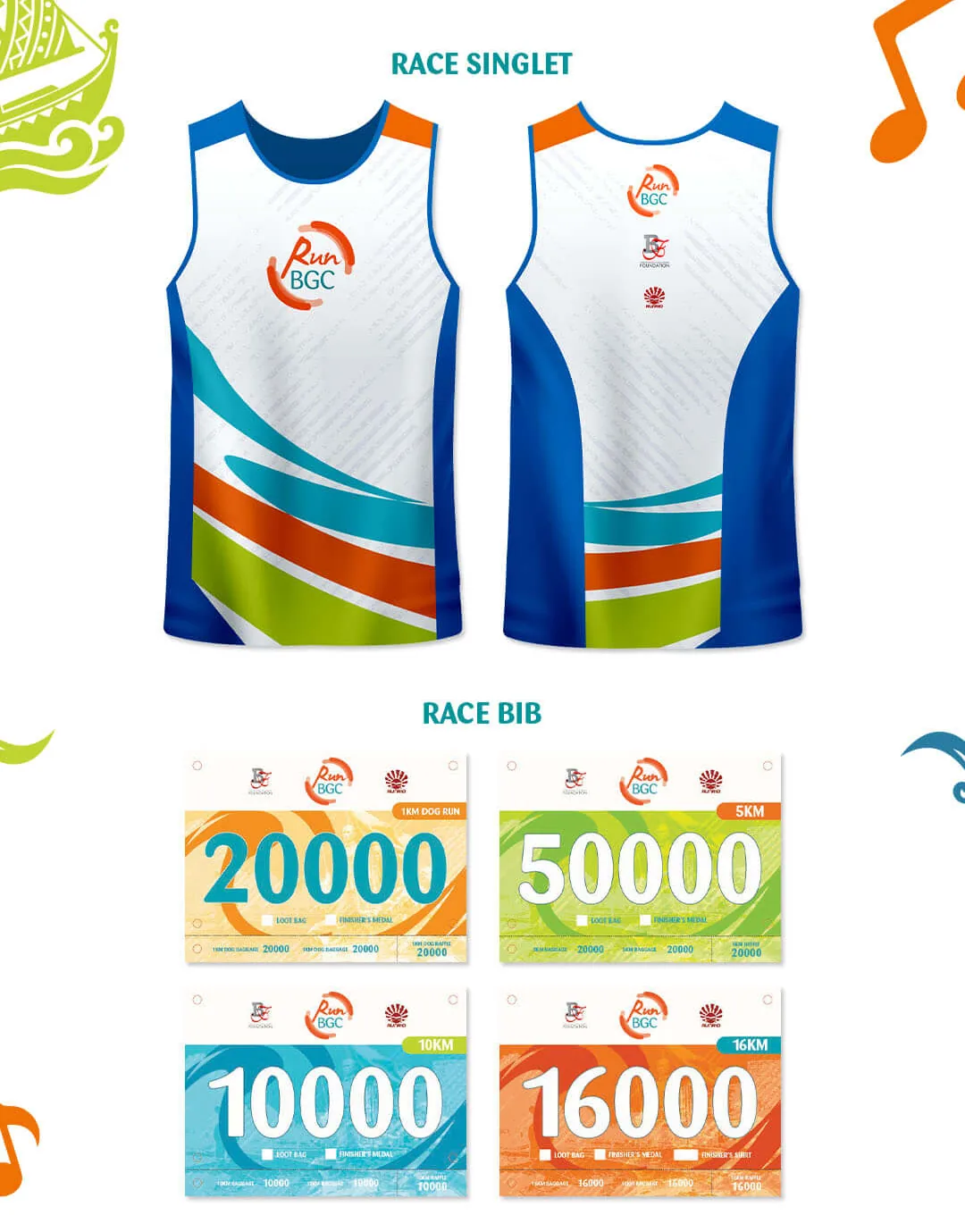 Run BGC 2026 Race Singlet / Shirt