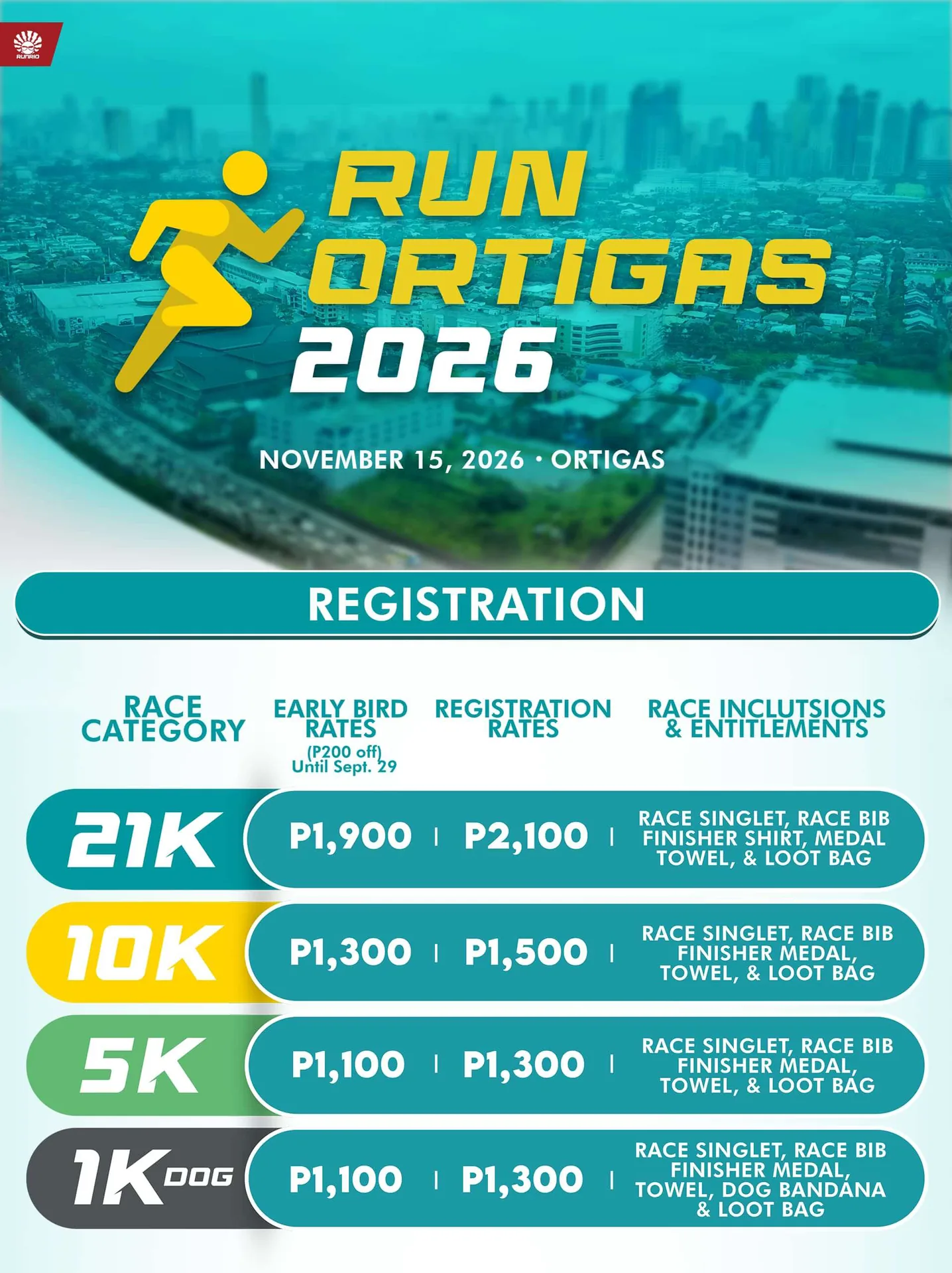 Run Ortigas 2026 poster