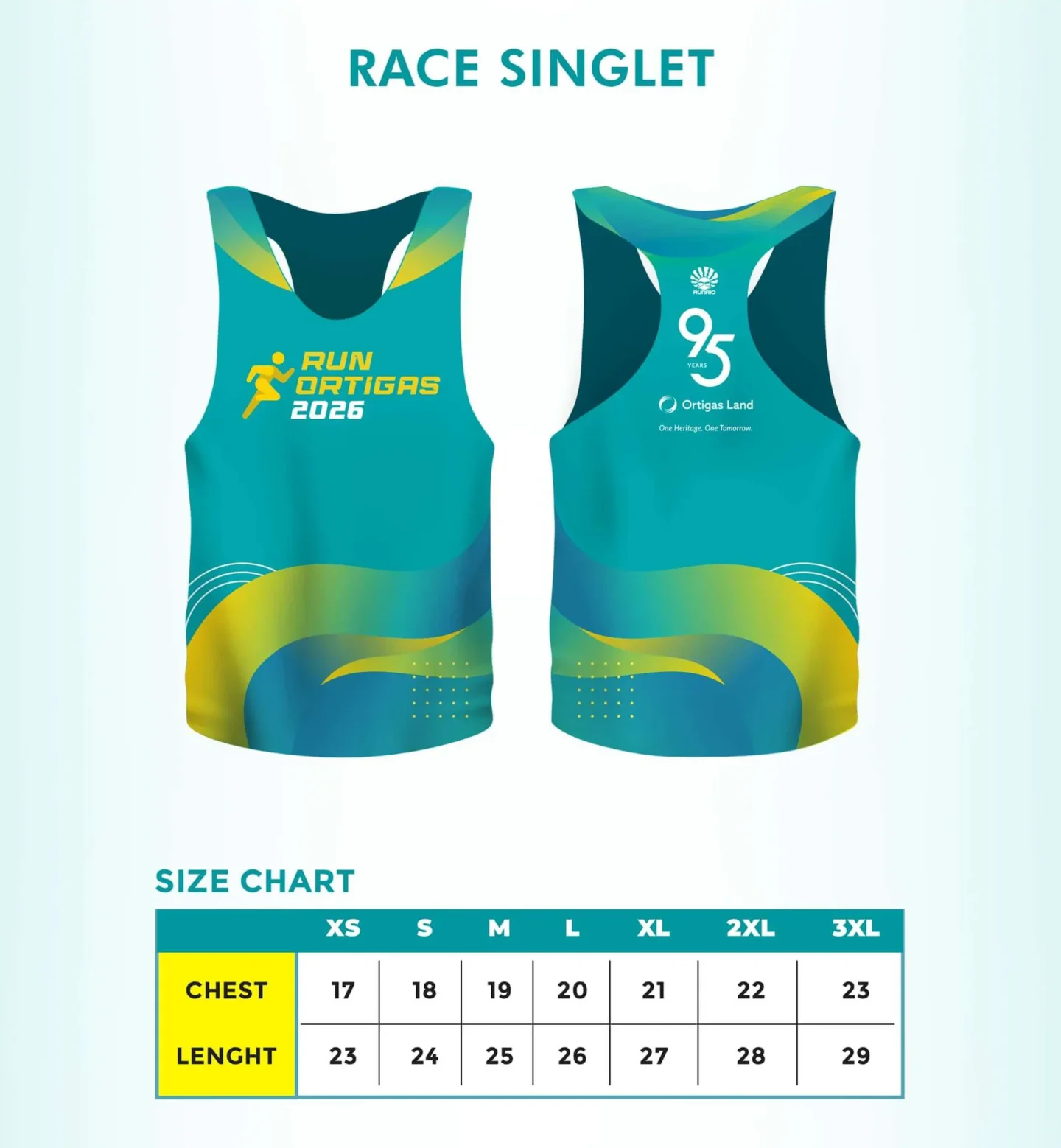 Run Ortigas 2026 Race Singlet / Shirt